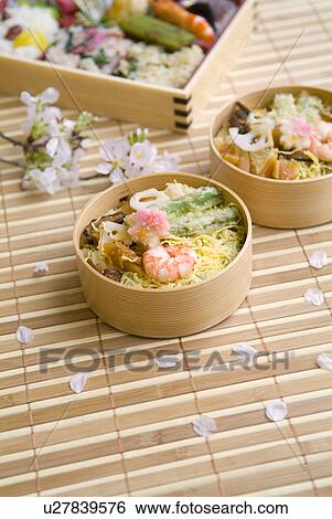 Stock Photograph - Chirashi sushi. Fotosearch