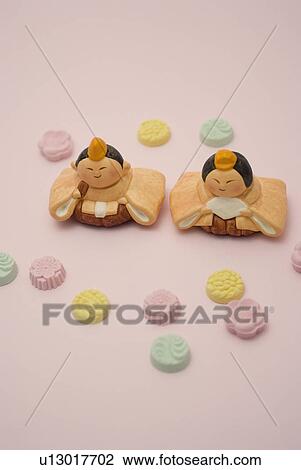 Hinamatsuri dolls and Japanese sweets View Large Photo Image Stock Image - Hinamatsuri dolls and Japanese sweets. Fotosearch