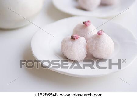 Sakura mochi View Large Photo Image Stock Photo - Sakura mochi. Fotosearch