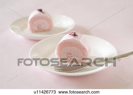 Stock Image - Sponge Roll. Fotosearch