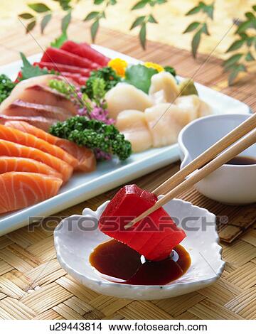 Assorted sashimi View Large Photo Image Picture - Assorted sashimi. Fotosearch