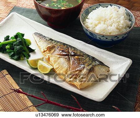 Grilled Mackerel View Large Photo Image Stock Photo - Grilled Mackerel. Fotosearch