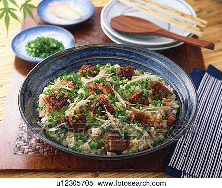 Steamed rice with eel View Large Photo Image Stock Photography - Steamed rice with eel. Fotosearch