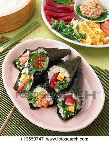 Sushi rolls View Large Photo Image Stock Photo - Sushi rolls. Fotosearch