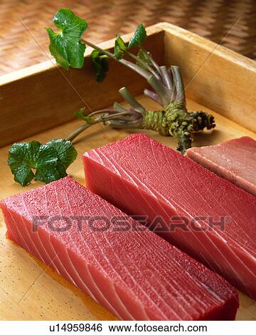 Uncooked tuna and wasabi View Large Photo Image Stock Photograph - Uncooked tuna and wasabi. Fotosearch