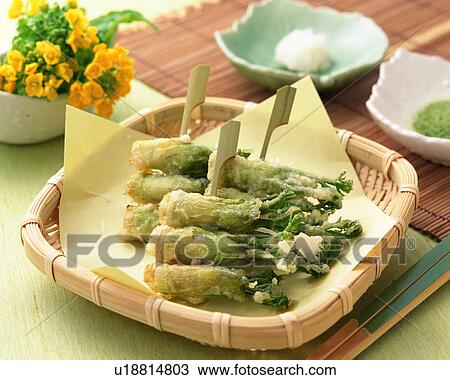 Stock Image - Wild plants tempura. Fotosearch