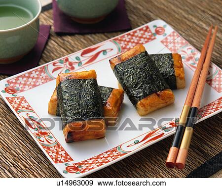 Baked rice cake View Large Photo Image Stock Photo - Baked rice cake. Fotosearch