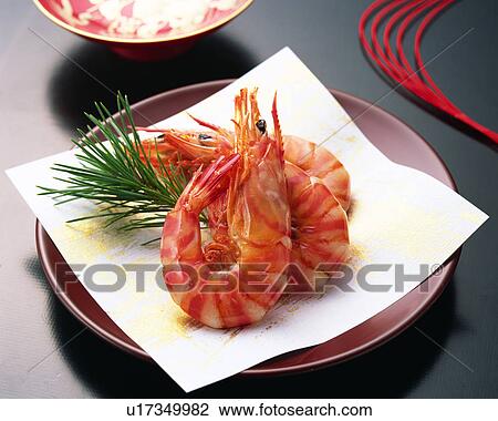Stock Image - Boiled Prawn. Fotosearch