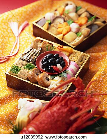 Japanese New Year Dishes View Large Photo Image Stock Image - Japanese New Year Dishes. Fotosearch
