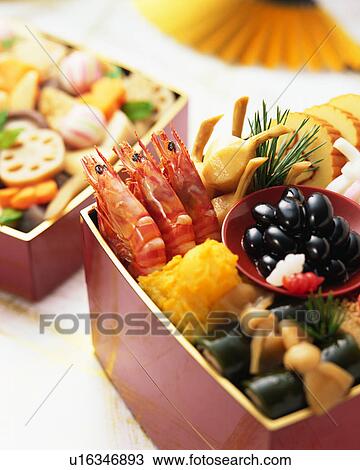 Japanese New Year Dishes View Large Photo Image Stock Image - Japanese New Year Dishes. Fotosearch