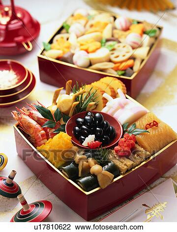 Stock Image - Japanese New Year Dishes. Fotosearch
