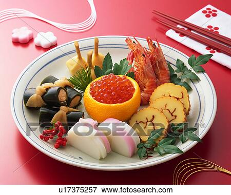 Japanese New Year Dishes View Large Photo Image Stock Photo - Japanese New Year Dishes. Fotosearch