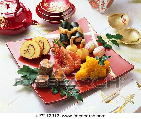 Stock Photo - Japanese New Year Dishes. Fotosearch
