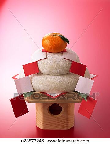 Stock Photograph - Kagamimochi. Fotosearch