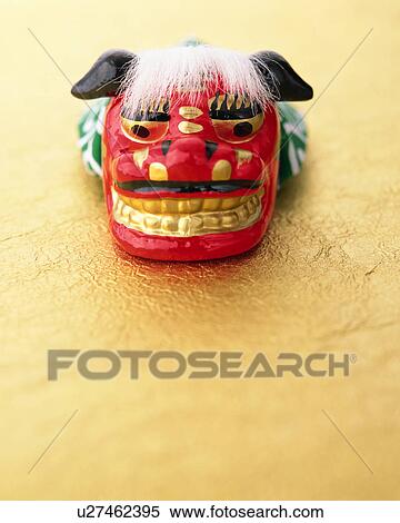 Stock Photography - Lion dance mask. Fotosearch