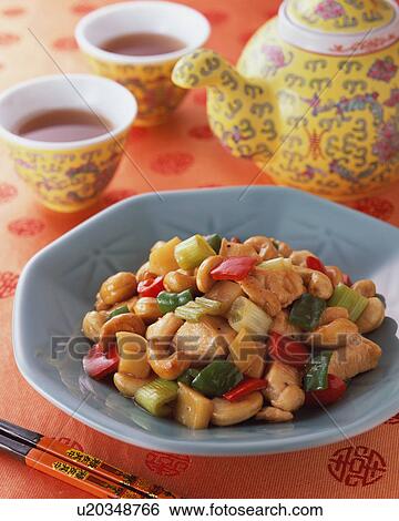 Chicken with Cashew Nuts View Large Photo Image Stock Photograph - Chicken with Cashew Nuts. Fotosearch