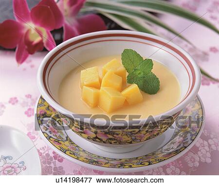 Mango Pudding View Large Photo Image Stock Photo - Mango Pudding. Fotosearch