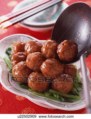 Meat Ball in Sweet and Sour Sauce View Large Photo Image Stock Photo - Meat Ball in Sweet and Sour Sauce. Fotosearch