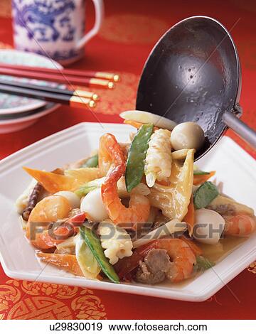Sauteed Prawn with Vegetables View Large Photo Image Stock Photo - Sauteed Prawn with Vegetables. Fotosearch
