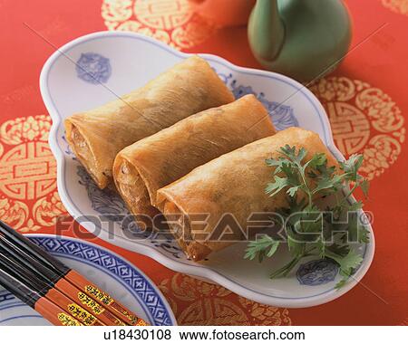 Stock Photo - Spring Roll. Fotosearch