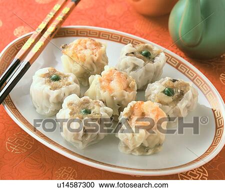 Stock Image - Steamed Dumpling. Fotosearch