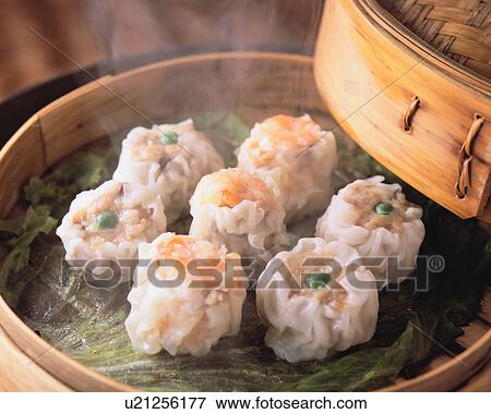 Stock Photo - Steamed Dumpling. Fotosearch