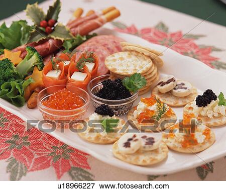 Stock Photo - Appetizer for Christmas dinner. Fotosearch