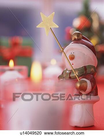 Figurine of snowman View Large Photo Image Stock Image - Figurine of snowman. Fotosearch