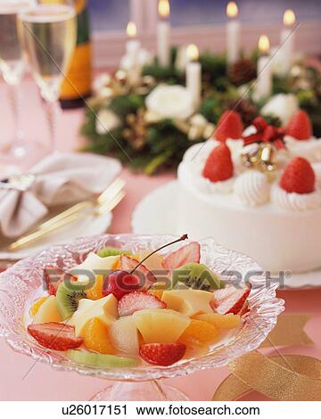 Fruit salad and strawberry cake View Large Photo Image Stock Image - Fruit salad and strawberry cake. Fotosearch