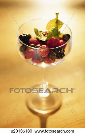 Berries in a glass View Large Photo Image Stock Image - Berries in a glass. Fotosearch