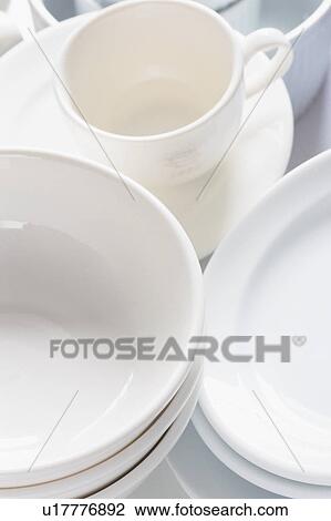 Clean dishes View Large Photo Image Stock Image - Clean dishes. Fotosearch