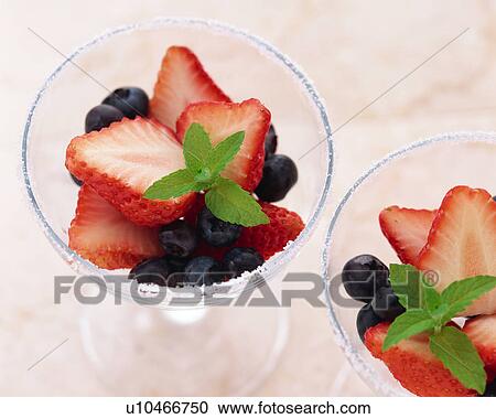 Stock Image - Fruits in a cup. Fotosearch
