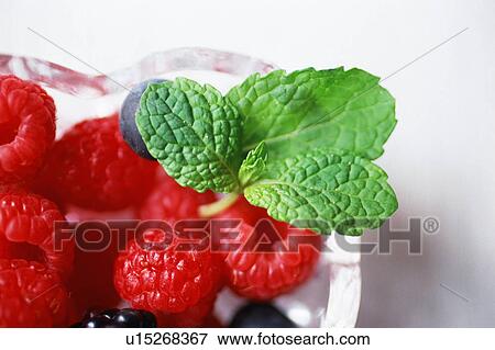 Stock Photo - Raspberry, close-up. Fotosearch