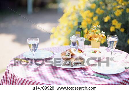 Stock Photo - Sandwiches on a table. Fotosearch