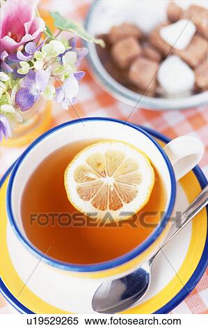 Tea with lemon View Large Photo Image Stock Photography - Tea with lemon. Fotosearch