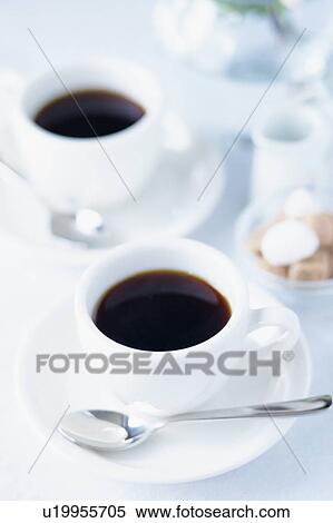 Two cups of coffee View Large Photo Image Stock Photography - Two cups of coffee. Fotosearch