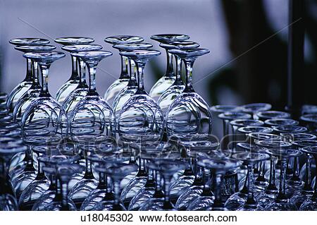 Stock Image - Upside down glasses. Fotosearch