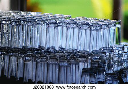Stock Photo - Upside down glasses. Fotosearch