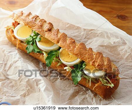 Baguette Sandwiches View Large Photo Image Stock Photo - Baguette Sandwiches. Fotosearch