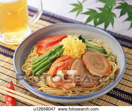 Cold noodle with vegetables View Large Photo Image Stock Photo - Cold noodle with vegetables. Fotosearch