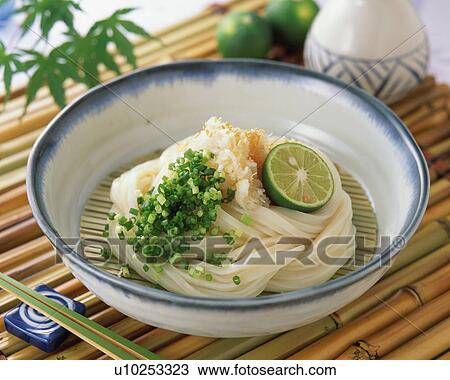 Stock Image - Japanese wheat noodle. Fotosearch