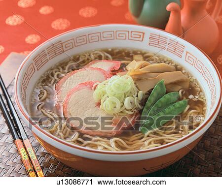 Stock Image - Noodle Soup. Fotosearch