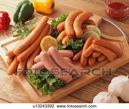 Assorted sausages View Large Photo Image Stock Image - Assorted sausages. Fotosearch