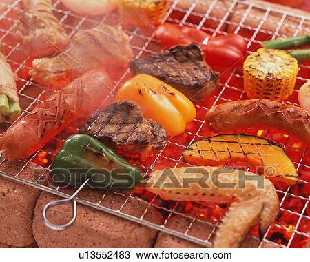 BBQ over charcoal View Large Photo Image Stock Image - BBQ over charcoal. Fotosearch