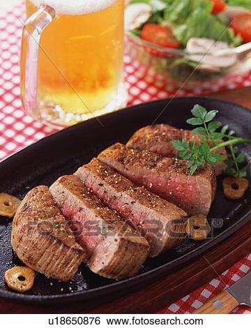 Beef steak View Large Photo Image Stock Photograph - Beef steak. Fotosearch