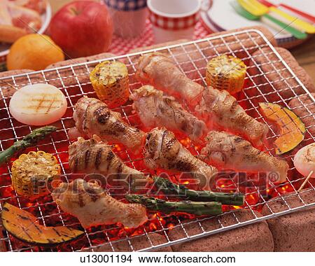 Picture - Chicken BBQ. Fotosearch