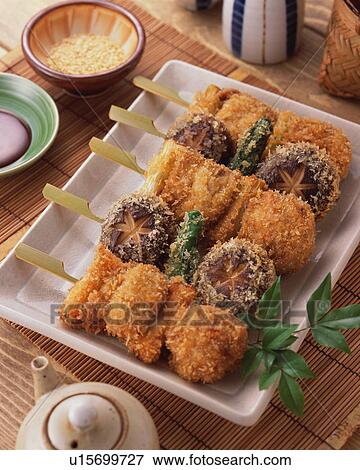 Deep fried pork and vegetables View Large Photo Image Stock Photo - Deep fried pork and vegetables. Fotosearch