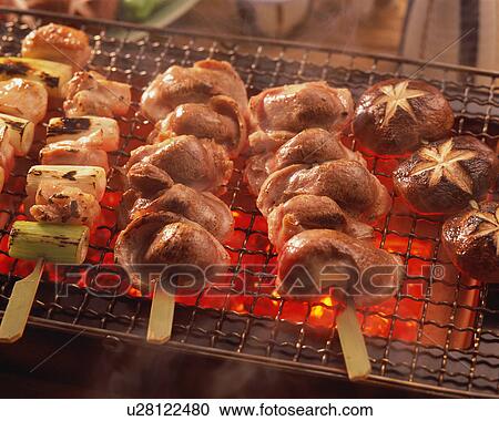 Grilled chicken gizzard over charcoal View Large Photo Image Stock Image - Grilled chicken gizzard over charcoal. Fotosearch