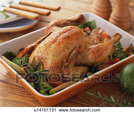 Stock Image - Grilled chicken. Fotosearch