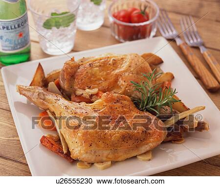 Stock Image - Grilled chicken. Fotosearch